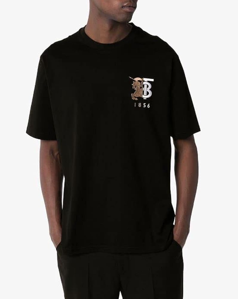 BURBERRY ブラック ロゴ Tシャツ BURBERRY Logo Print Men's Black Oversize T-Shirt | eBay